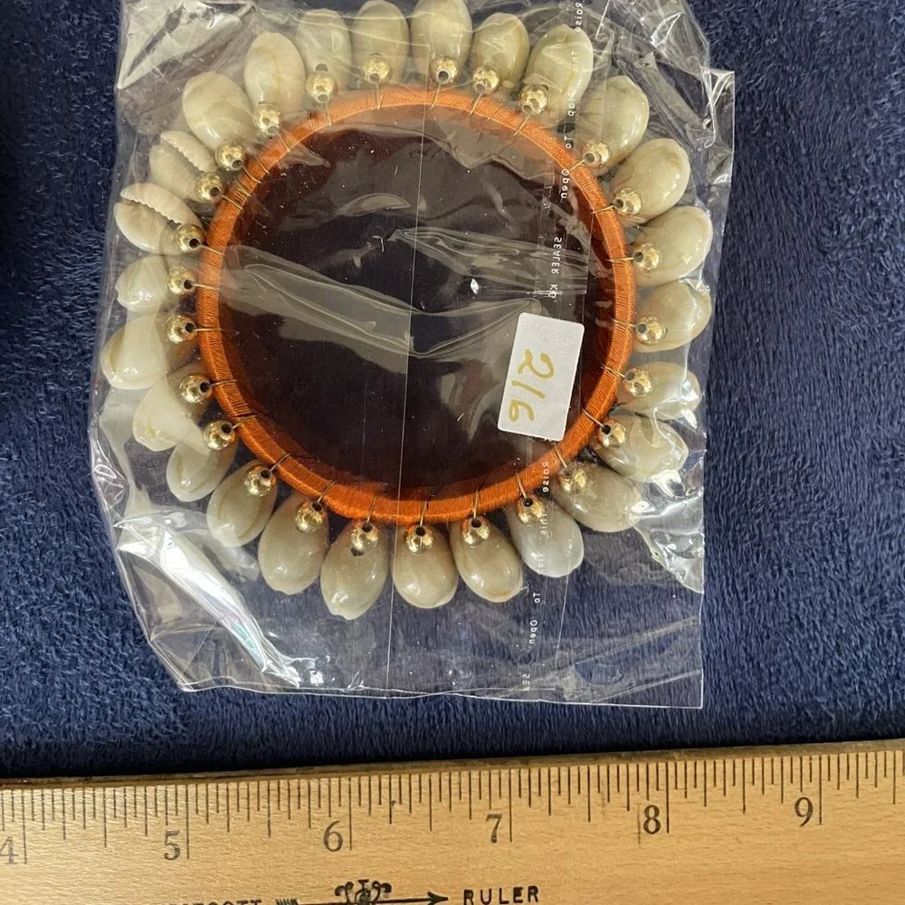 Handmade Pair cowrie shell bracelets NEW